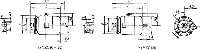 YZCϵеஐ늄әCγߴ磨H80160mm